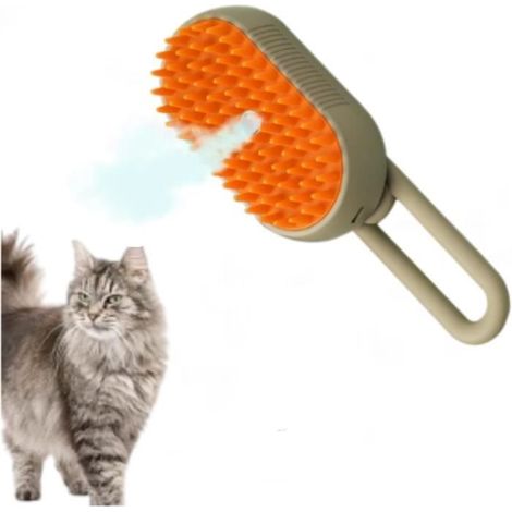 Brosse Chien Chat à Vapeur, 3 En 1 Peigne De Massage En Spray Pour Chats,Brosse chien poil long/court avec chargeur usb (1/4)