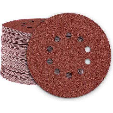 25 Disques Abrasifs 225mm 10 Trous Grain 180 (1/4)