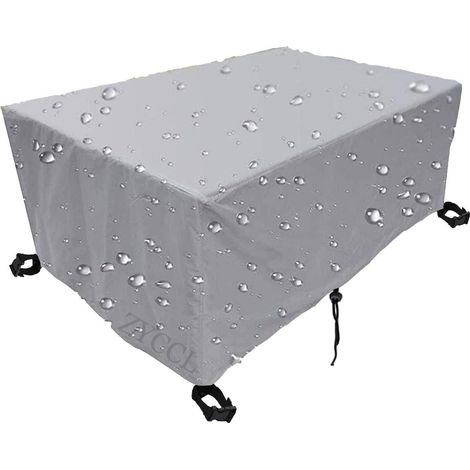 Housse imperméable pour mobilier de jardin, en tissu Oxford résistant aux UV, de forme rectangulaire et respirante, idéale pour les groupes de sièges, dimensions : 90 x 90 x 40 cm (1/5)
