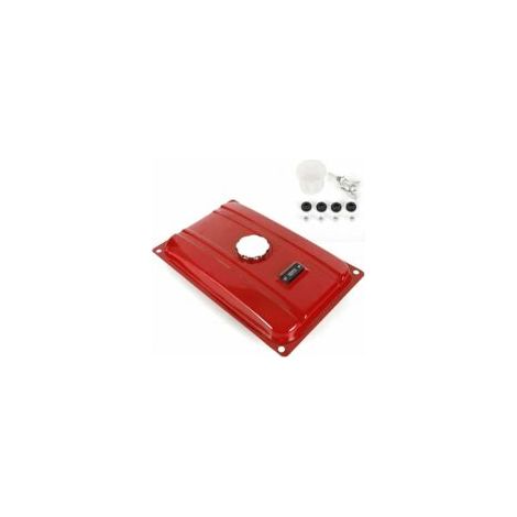 5-Gallonen-Generator-Kraftstofftank, Universal-Tankdeckel, Manometerfilter, Kraftstoffhahn für EC2500 / 55 x 36 x 10,6 cm, roter Universal-Kraftstofftank – Crezuo (1/4)