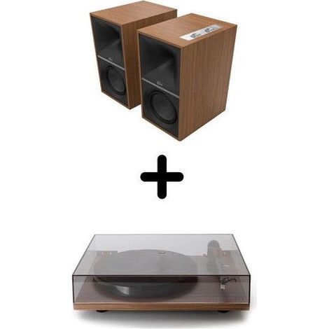 Altavoces activos Hi-Fi - KLIPSCH - The Sevens - Nogal - Vendidos por pareja - Tocadiscos Rega Planar 1