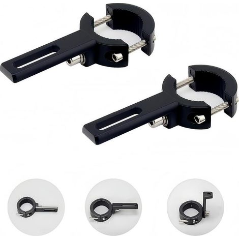 Set mit 2 Motorradscheinwerfer-Halterungen, universelle Scheinwerferhalterungen, 20 mm bis 38 mm (1/5)