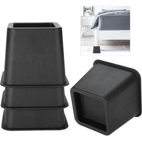 XIO-4 PièCes / Ensemble 7.5 Cm Pieds De Meubles Rehausseurs De Lit Réglables élévateur De Chaise De Lit (1/4)