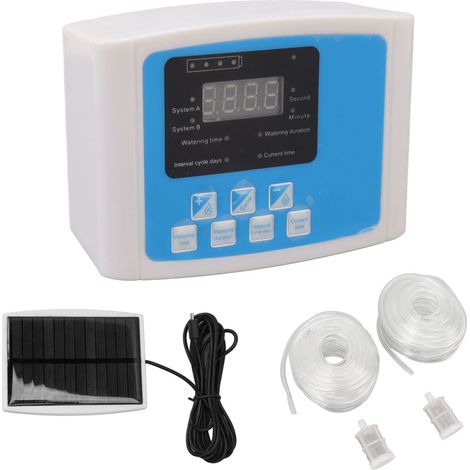 Kit d'arrosage goutte-à-goutte automatique 20m, système d'irrigation programmable pour jardin, potager et serre, avec programmateur. (1/5)