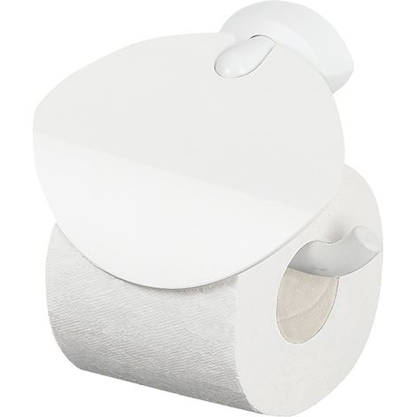 Spirella Toilettenpapierhalter Weiß 16,5 cm mit schlichtem Design (1/2)