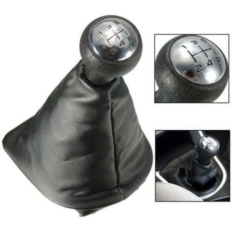 5 Vitesses Pommeau de Levier de Vitesse avec Soufflet Compatible pour Peugeot 307 (1/4)