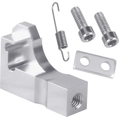 Intake Manifold Repair Bracket Kit, P2015 Repair Bracket Kit for Seat 2.0 TDI, CR Inlet Aluminium Manifold with Spring, Inlet ManifoldFlap Actuator Motor RepairBracket for Audi VW SKODA(Silver) (1/5)