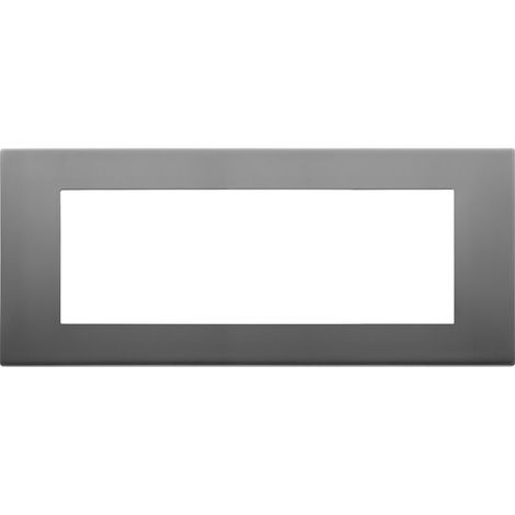 Placca 7m serie Linea Vimar 7 posti inox satinato 30657.72