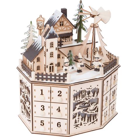Small Foot Calendario dell'Avvento con Piramide, Taglia Unica (1/3)