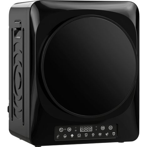 Sèche-Linge à Évacuation Compact 1000W, Modes Extra Sec et ECO, Minuterie et Température, Noir (1/5)