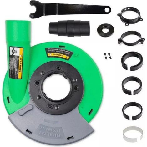 Diment Power Capot de Protection pour meuleuses d'angle 115mm / 125mm. utilisé avec Disque Diamant à Meuler Béton