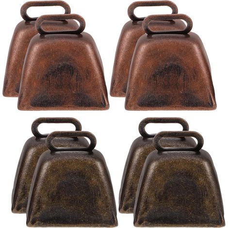 Mini Kuhglocken Kuhglocke aus Metall zum Basteln Vintage
