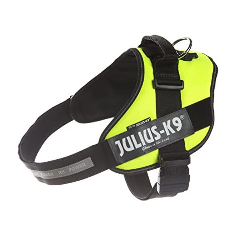 Pettorina IDC Julius K9 Powerharness Con Fantasia (ITA) - Pettorina IDC Julius K9 Powerharness Con Fantasia (ITA) - Giallo Fluo, XXL / Taglia 3 (82-115cm)