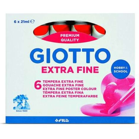 Tempera Giotto Tubo 7 Rosso Vermiglione 07 X6
