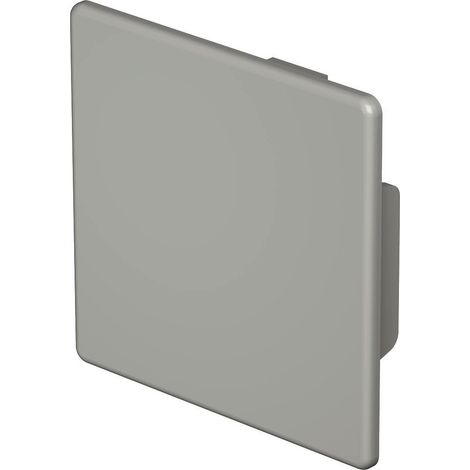 OBO Bettermann Endstück 60x60mm Polyvinylchlorid steingrau RAL 7030, 10 Stück, 6022499
