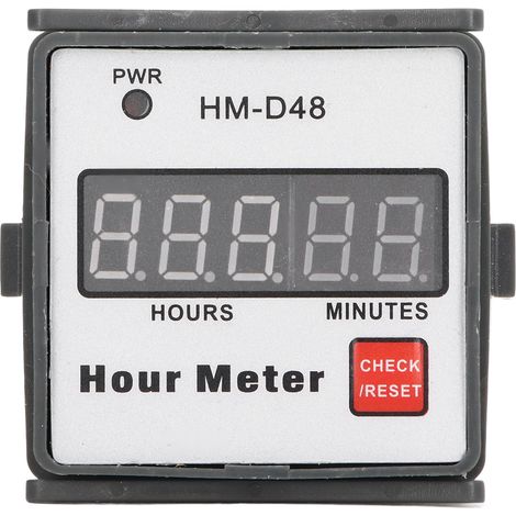Compteur horaire numérique 0-999,99 h, minuterie, compteur horaire 220 V CA pour équipements motorisés (1/5)