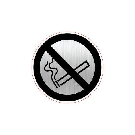 Plaque pictogramme Ø 8 cm « Interdiction de fumer » Durable