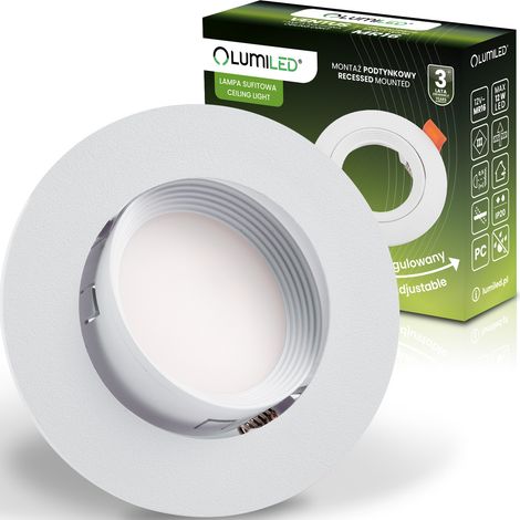 Einbau-Halogenleuchte, beweglich, rund, weiß, GU10 MR16, VENTUS Lumiled
