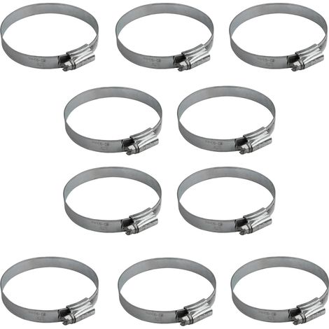 Faithfull FAIHC3XB 3X Hose Clips - Zinc MSZP 60 - 80mm x10 Clips (1/3)