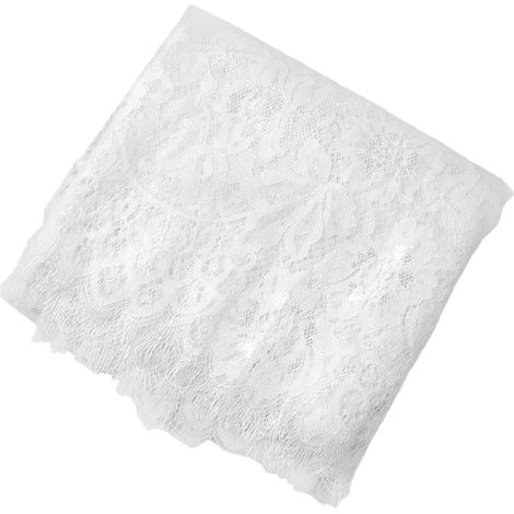Chemin de table en dentelle blanche, nappe de mariage française, décoration de table familiale, 36 x 300 cm (1/5)