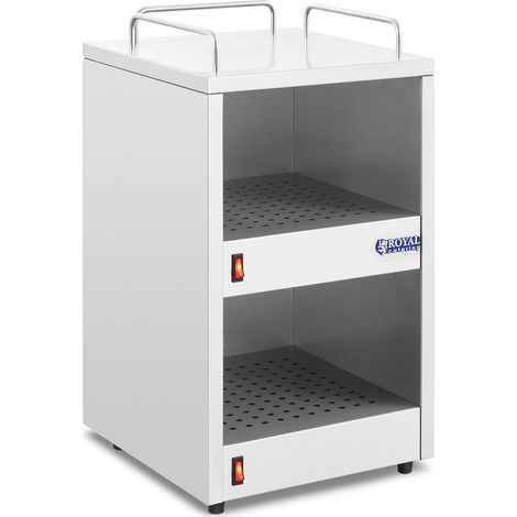 Chauffe-tasse café électrique professionnel pour jusqu'à 72 tasses 2 étagères 55 °c (dimensions : 32 x 32 x 56 cm, puissance : 140 w, peut accueillir jusqu'à 72 tasses) (1/4)