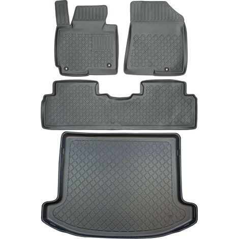 Juego de alfombrillas para coche y maletero para Kia Carens IV Minivan (de abril de 2013 a agosto de 2019). (1/5)