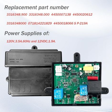 Safety control part for Dometic RV refrigerator power module board replacement 3316348.900 (1/4)