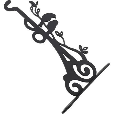 Hanging wall-mounted plant hanger, decorative iron hook with screw for bird feeders, lanterns, wind chimes, flower baskets (1/5)