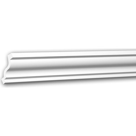 Cornisa 650103 Profhome Perfil de estuco Moldura decorativa estilo Neoclasicismo blanco 2 m