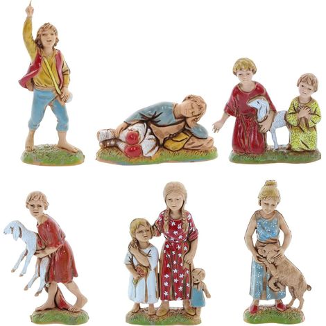 Statuina Bambino Stile Napoletano per Presepe Scala 1:20 10cm Moranduzzo Landi