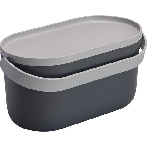 GARANTIA NOVA Biomülleimer 5 Liter graphite grey / steingrau