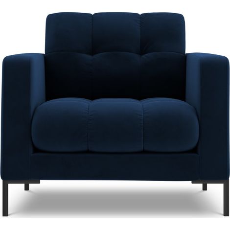 Fauteuil en velours bleu roi (1/5)