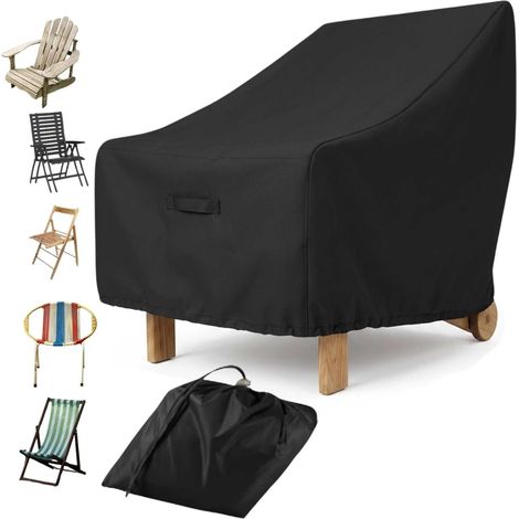 Housse Fauteuil Jardin Imperméable Anti-UV Oxford 210D (1/5)