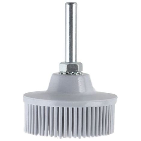 Brosse à disque abrasif en caoutchouc et émeri 50 mm pour perceuse – 50 vert, 80 jaune ou 120 blanc (1/5)