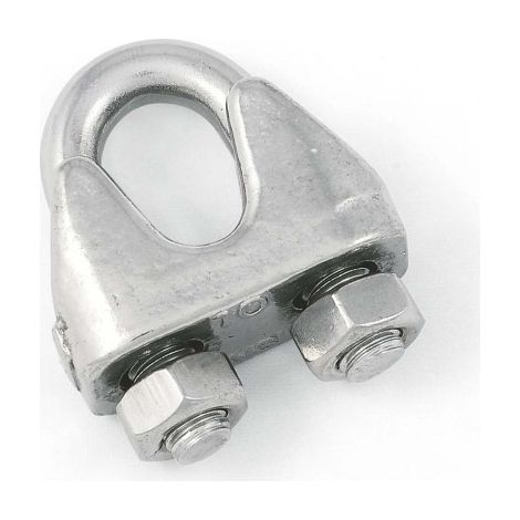 Morsetto per funi Ø 6 mm. in acciaio zincato 4 pz. (1/2)