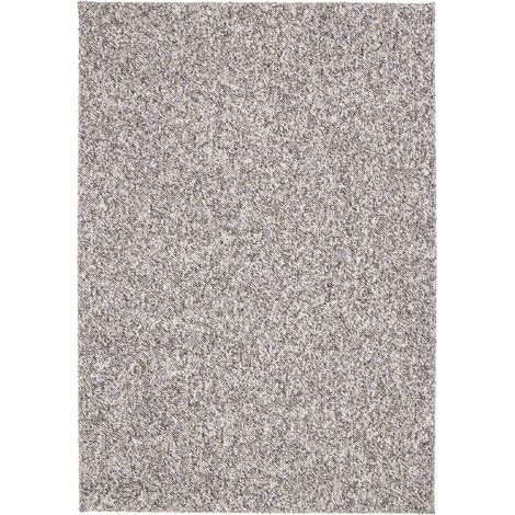 Tappeto PABLO TORTORA Effetto Bouclé morbido e confortevole con fondo antiscivolo, lavabile in lavatrice, in 100% polipropilene per soggiorno e camera da letto cm.120x170 (1/5)