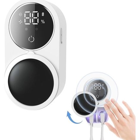 UV-desinfizierender Zahnbürstenhalter mit automatischem Sensor und Trocknungsfunktion – Zahnbürstensterilisator und -organizer