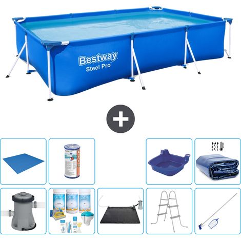 Bestway Piscina Bestway Steel Pro Rectangular - 300x201x66 cm - 8-piezas  S21573 (1/5)