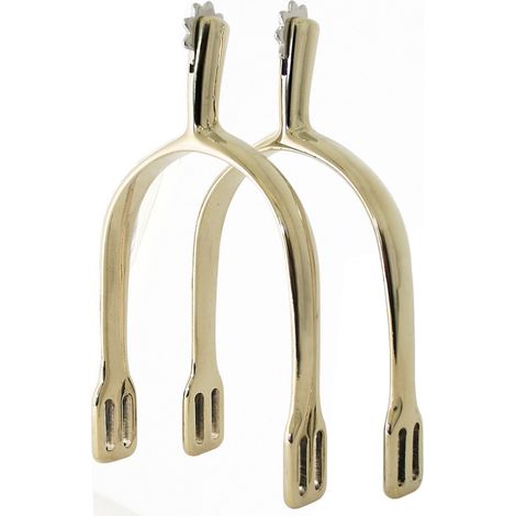 Speroni da dressage uomo con rotella in alpacca 40 mm