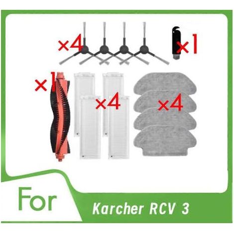14 accessoires pour aspirateur Karcher RCV 3 : brosse principale, filtre de nettoyage, accessoires ultra-résistants (1/5)