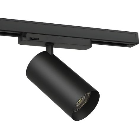 Spot LED sur Rail COB Triphasé 10W 36° Noir Philips - Garantie 5 ans - Blanc Neutre 4000K - 5500K - SILAMP (1/2)