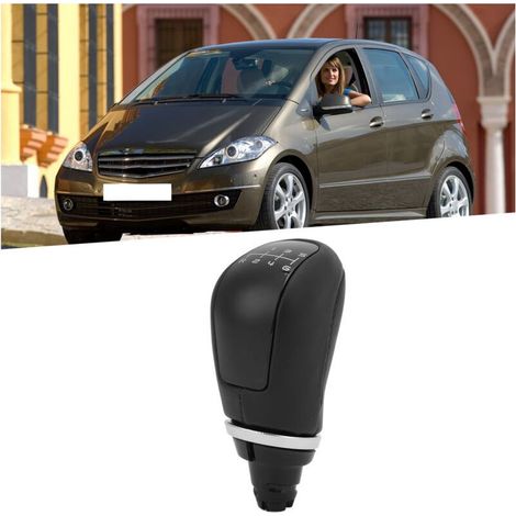 Poignée de levier de vitesse 6 rapports pour Mercedes Benz W168, W169, W202, W204, S203 en cuir artificiel premium (1/5)