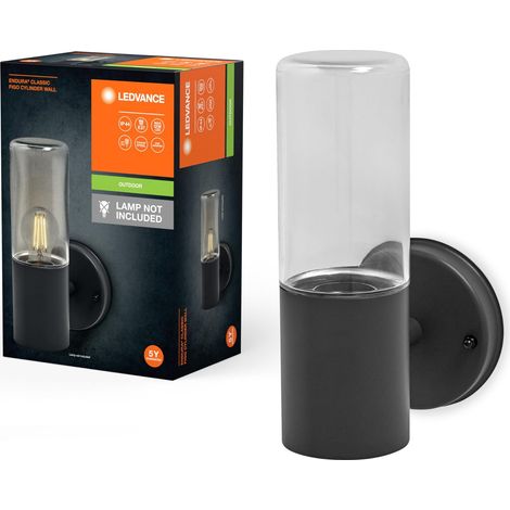 Lampe d’extérieur, applique murale, gris foncé, acier inoxydable, installation facile et rapide, classe de protection IP44, utilisation flexible en extérieur (1/5)