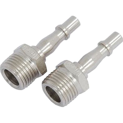 Neilsen 2pc Air Line Bayonet Fittings Hose Compressor Connector 1/2" BSP Male