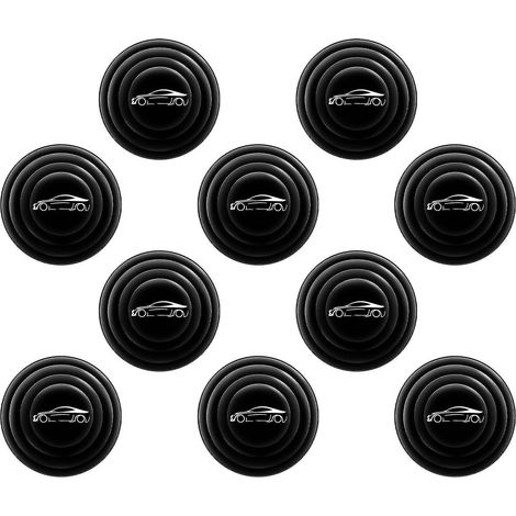 10 amortiguadores de puerta de coche anticolisión, insonorizados, mini almohadillas de silicona antichoque para maletero. (1/5)