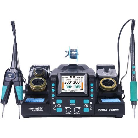 Station de soudage de précision, calibration automatique, écran LCD convivial, ENSEMBLE1, 220V -240V UE (1/2)