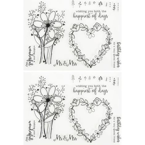 Stück durchsichtige Stempel mit Herz- und Kronenmuster aus TPR für DIY-Scrapbooking-Bastelprojekte und Prägekunst (1/5)