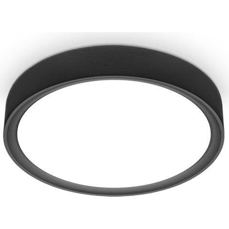 B.K.Licht – Plafonnier LED 12 W 1 200 lumens – Lumière blanche neutre 4 000K – Diamètre 25 cm – IP20 pour espaces intérieurs – Montage rapide