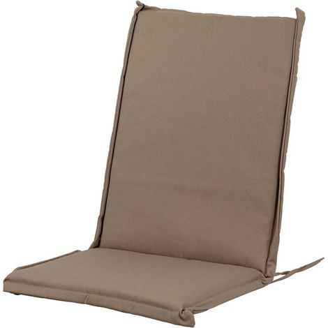 Marvin Cuscino per Poltrona Sedia Sdraio Relax SEDIVA da Giardino Esterno Tessuto Resistente Imbottito Reclinabile Sfoderabile MEDIO TORTORA (1/2)