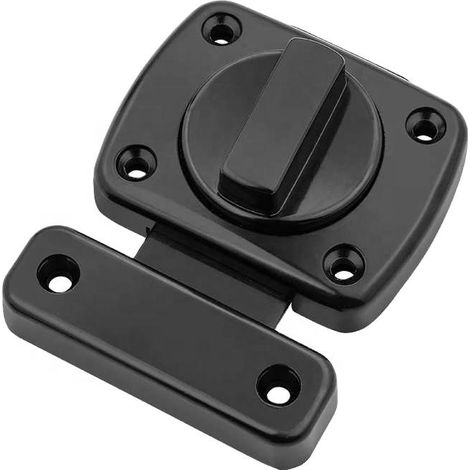 Loquet rotatif / Verrou de porte / Loquet / Loquet de porte de jardin / Acier inoxydable brossé / Convient à tous types de portes (2 pièces) (1/5)